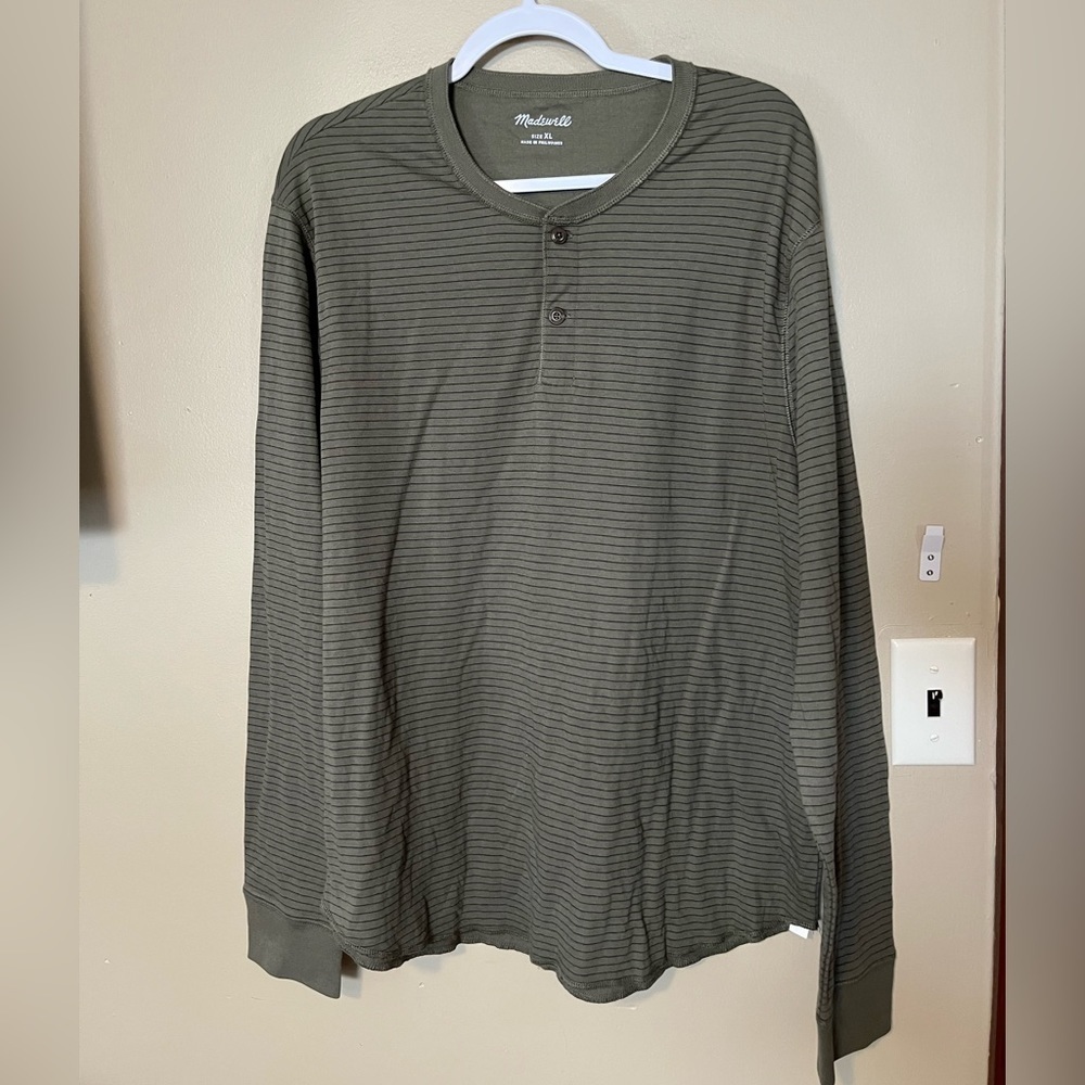 Madewell Men’s Double-down Henley NWT - Picture 2 of 5